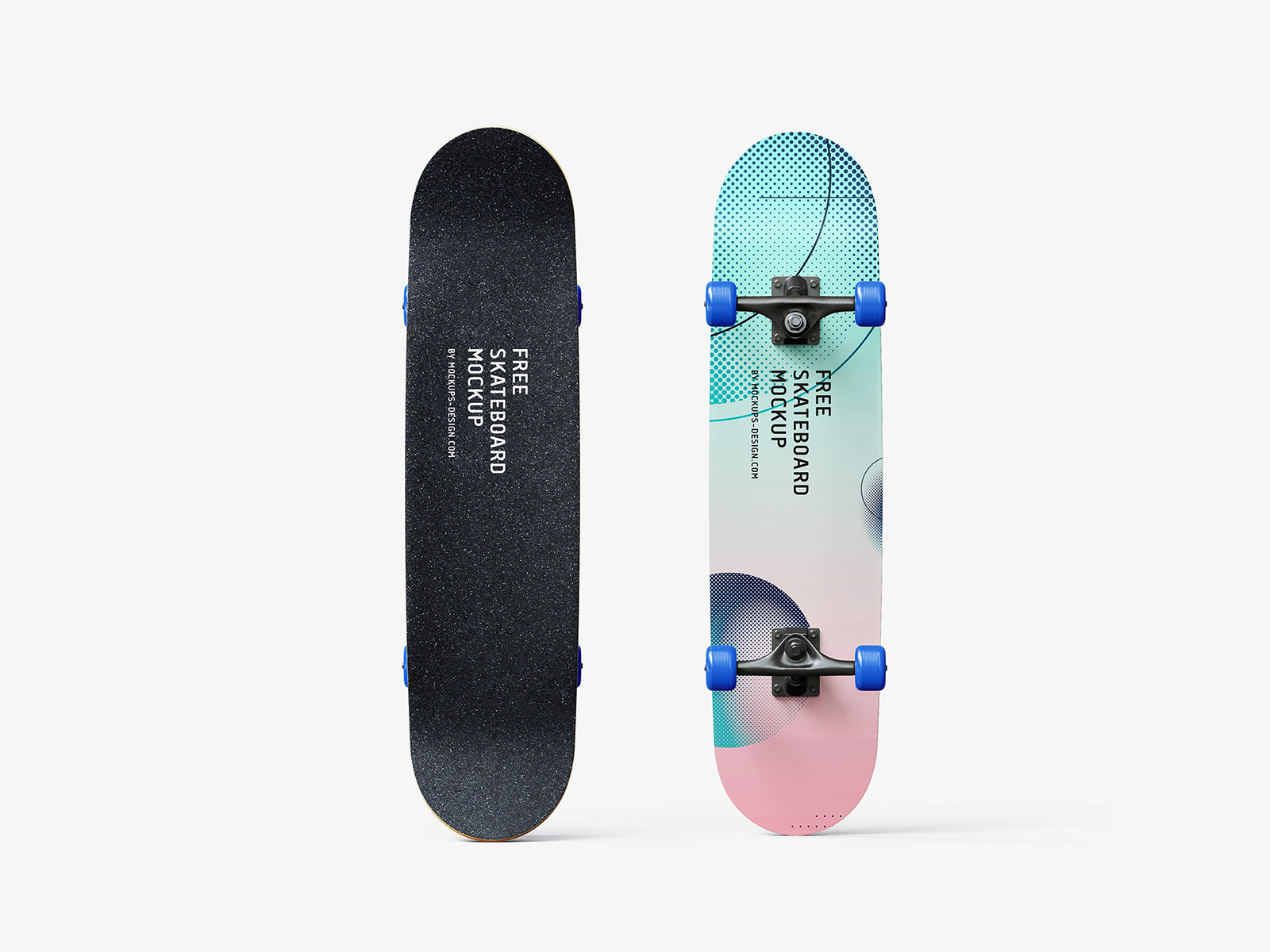 Skateboard design free mockup | free mockup
