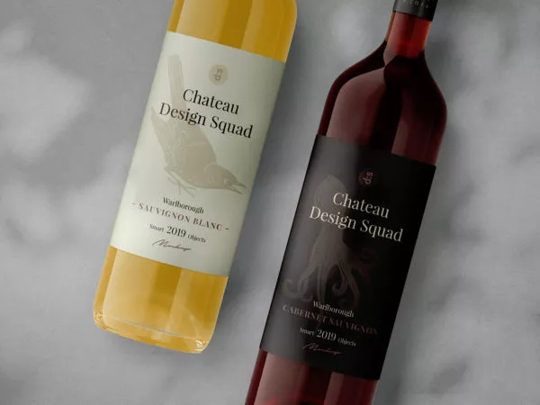 Wine Bottle PSD Mockup