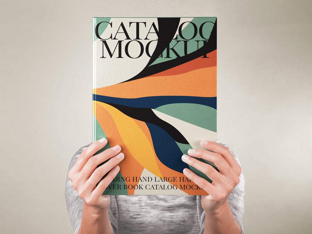 Free A4 Book/Catalog Mockup in Hand