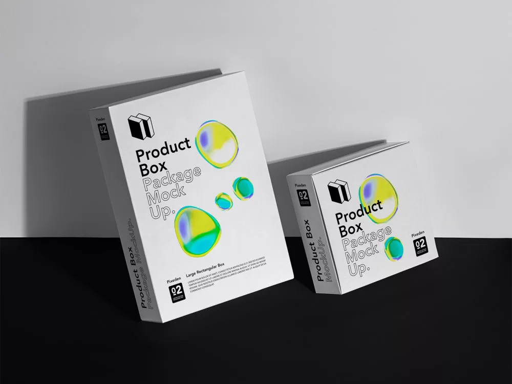 Free Box Packaging Mockup Scene