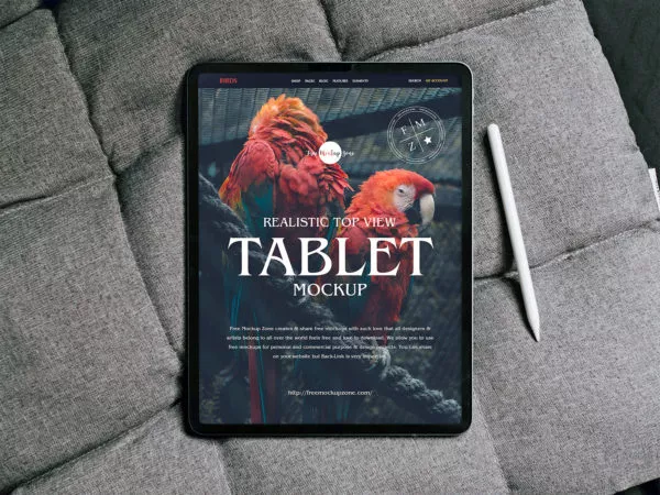 iPad Pro Mockup Top View