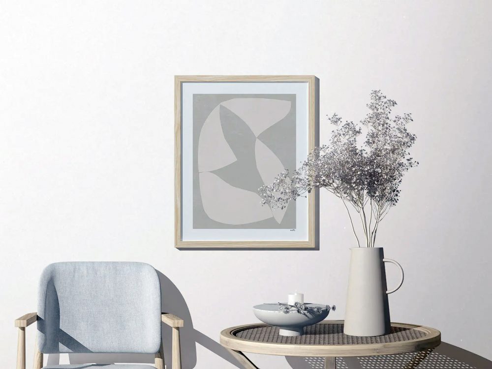 Poster frame free mockup in the minimalistic interior | free mockup