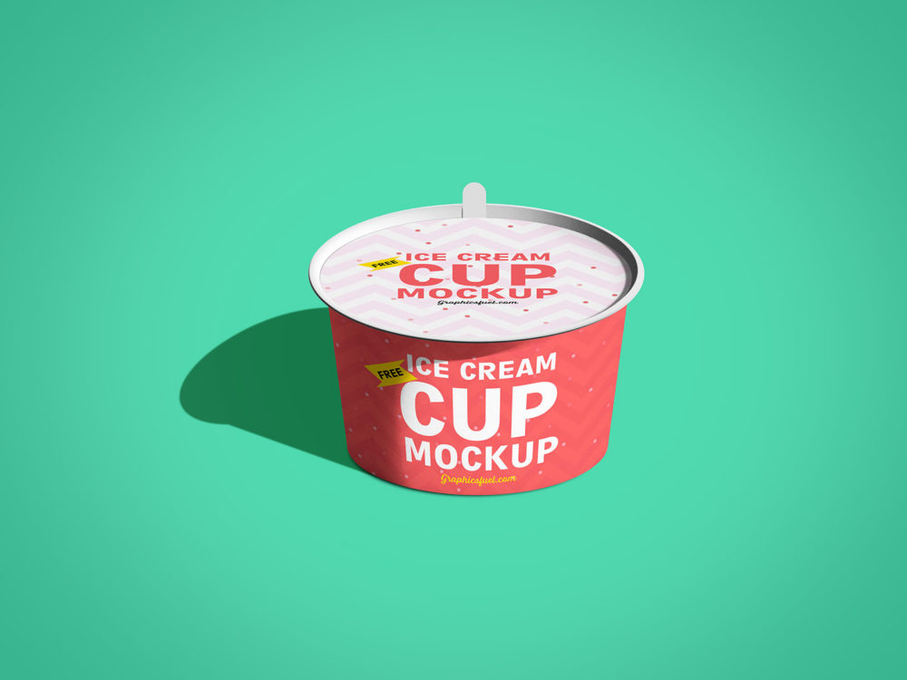 Ice cream cup free mockup | free mockup