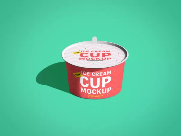 Ice Cream Cup Mockup