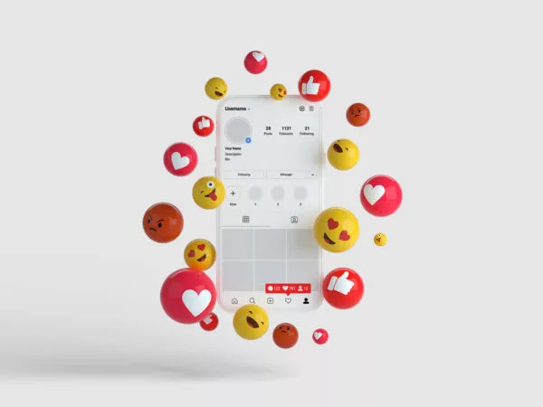 Smartphone Instagram Mockup