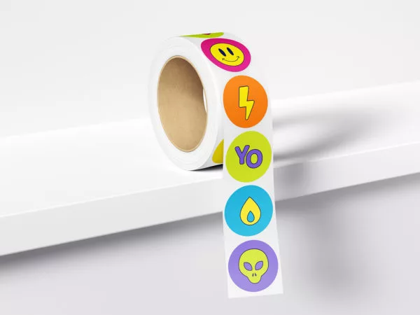 Sticker Tape PSD Mockup