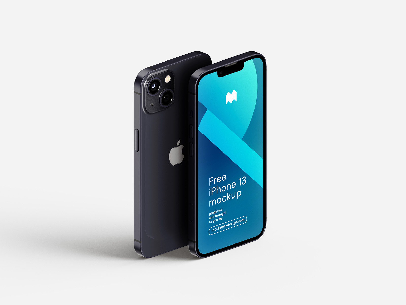 Free iPhone 13 UI/UX Presentation Mockup