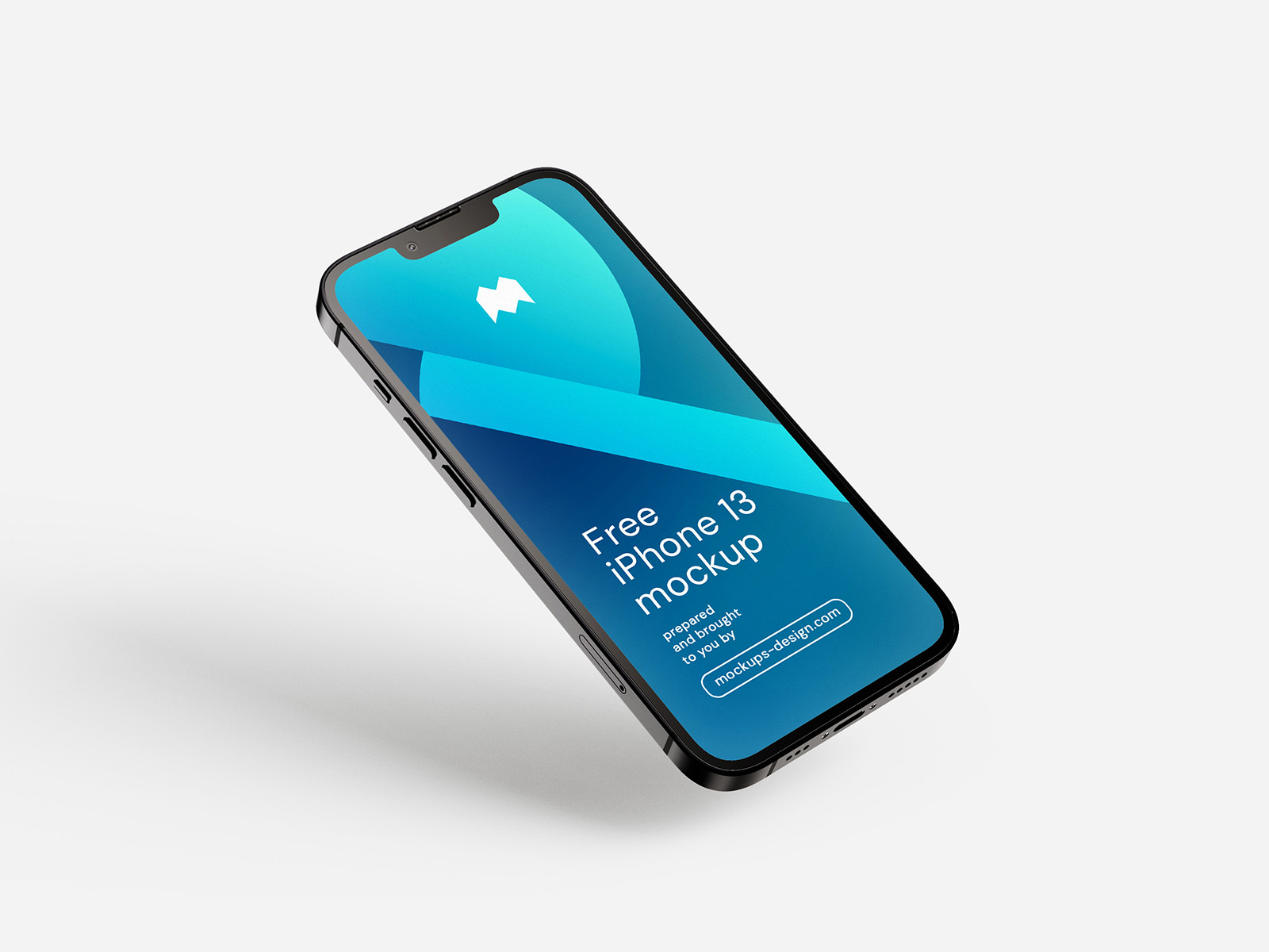 Free iPhone 13 UI/UX Presentation Mockup