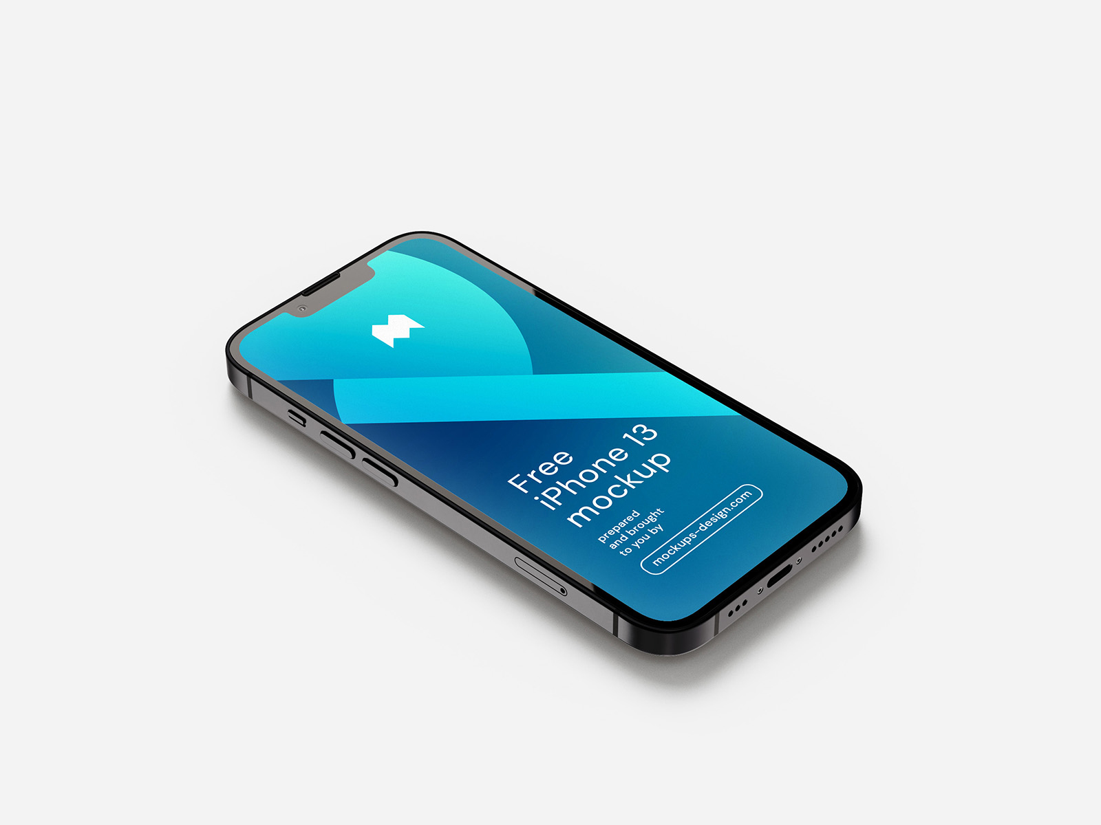 Free iPhone 13 UI/UX Presentation Mockup