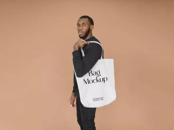 Big Canvas Bag Mockup