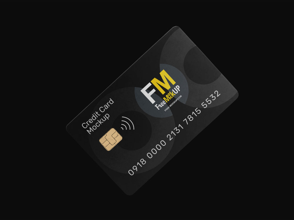 Credit card psd free mockup | free mockup