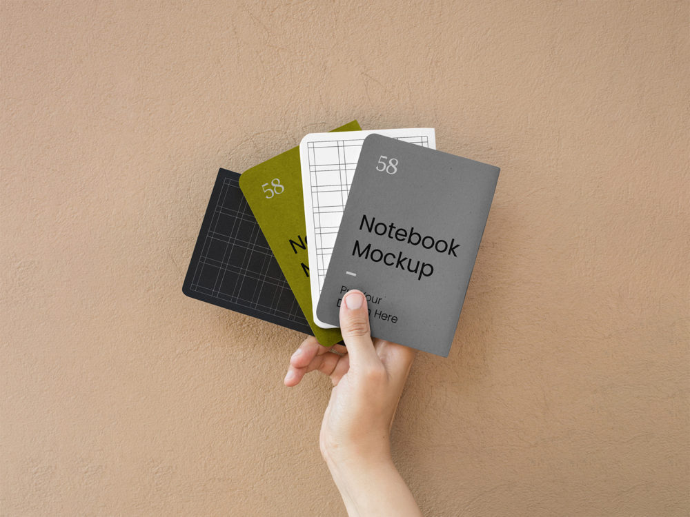 A5 notebook cover psd free mockup | free mockup