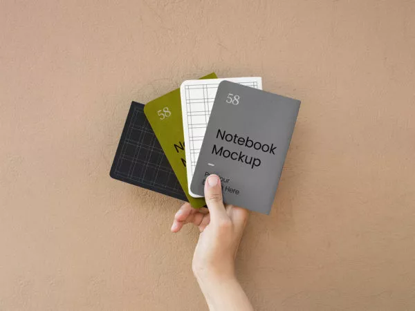 A5 Notebook Cover PSD Free Mockup