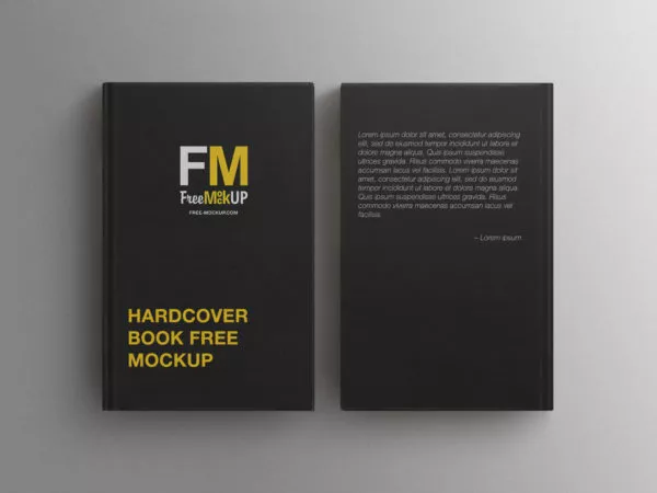 Hardcover Book PSD Free Mockup