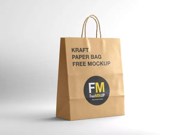 Kraft Paper Bag Mockup