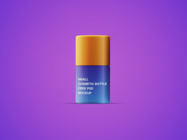 Small Cosmetic Bottle Free PSD Mockup