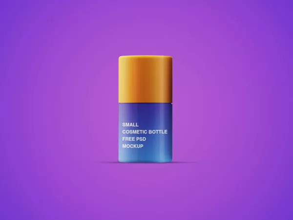 Small Cosmetic Bottle PSD Mockup