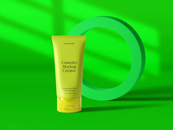 Cosmetic Packaging Mockups Scene for Photoshop