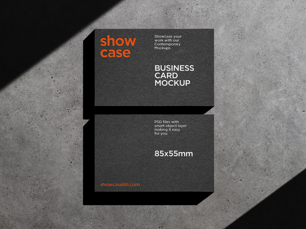 Business Card Free Stationery PSD Mockup