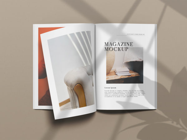 Free A4 Magazine Mockup