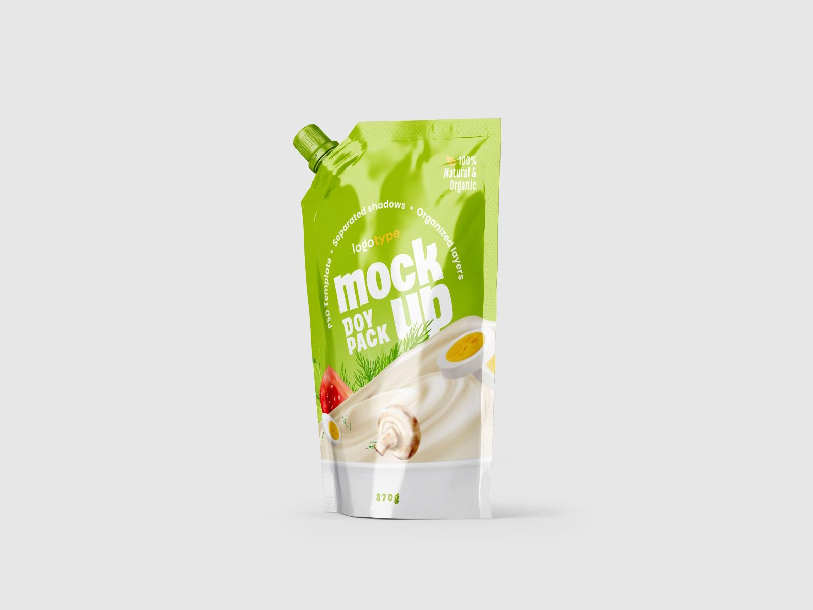 Free Doypack Packaging Mockup