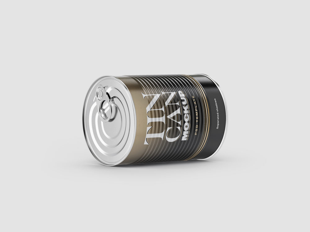 Free Tin Can Mockup