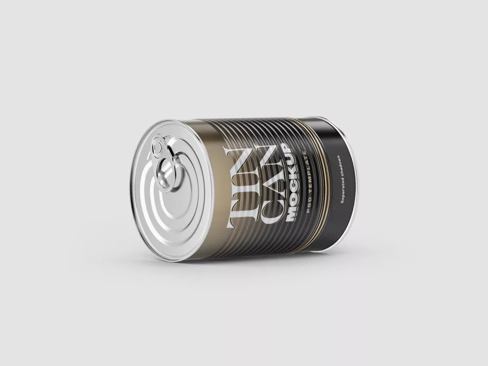 Free Tin Can Mockup