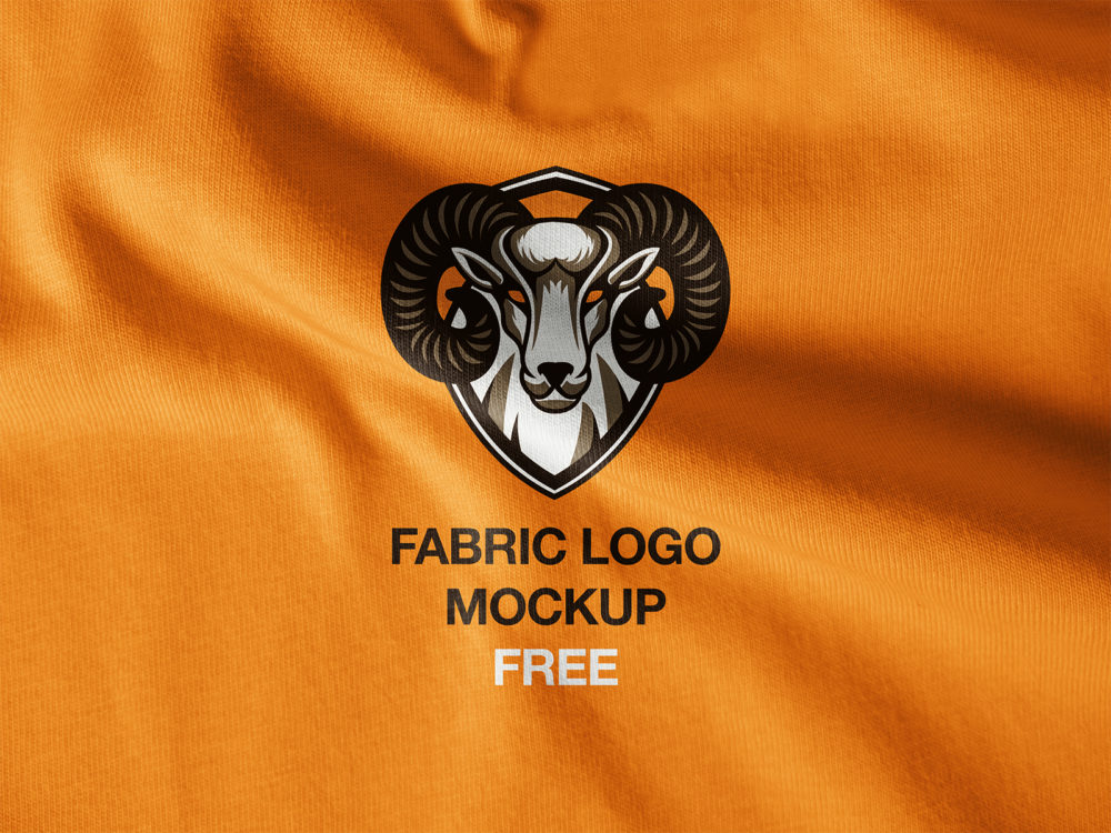 Fabric logo mockup free | free mockup