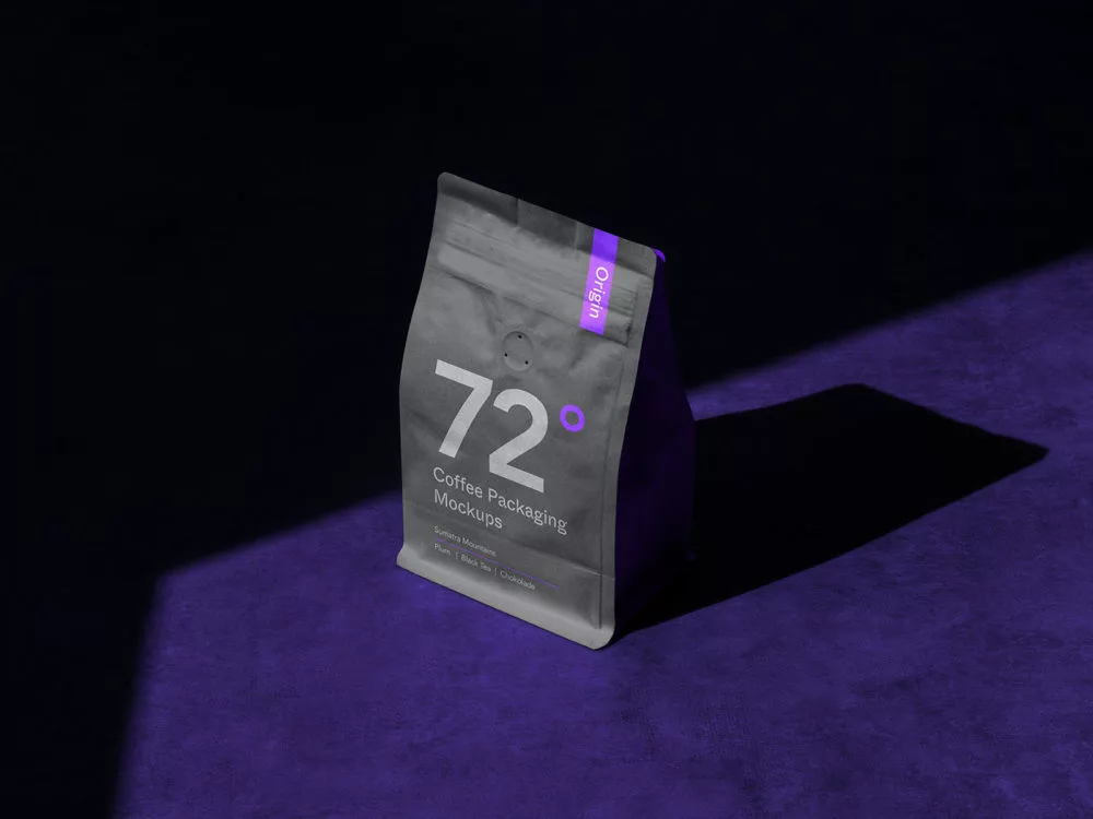 Free Coffee Bag Mockup