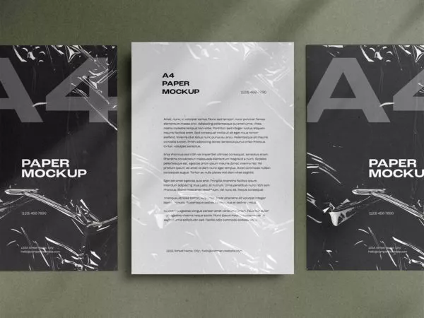 Free Letterhead Brand Paper A4 Mockup