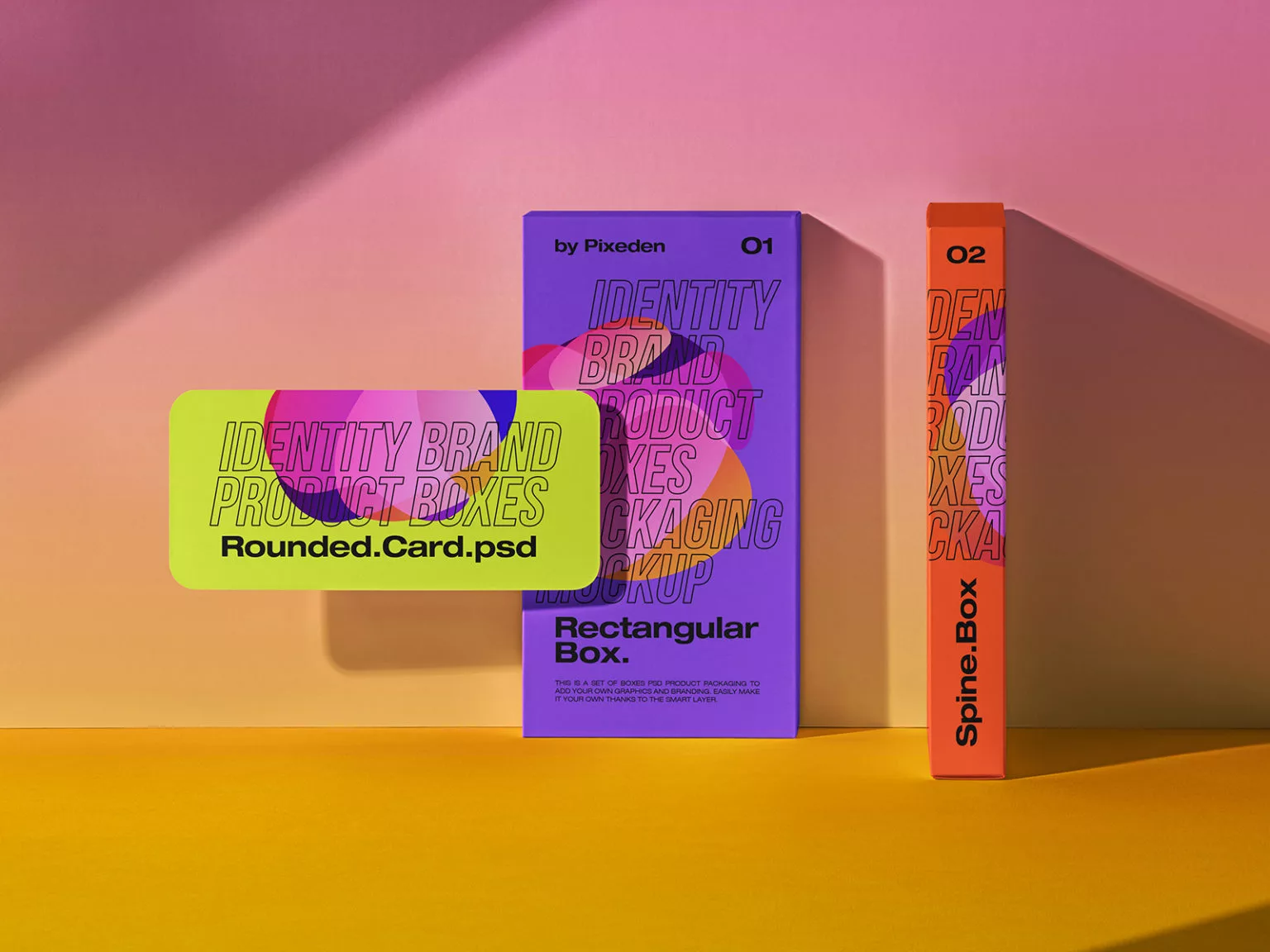 Free Rectangular and Spine Box PSD Mockup | The Free Mockup
