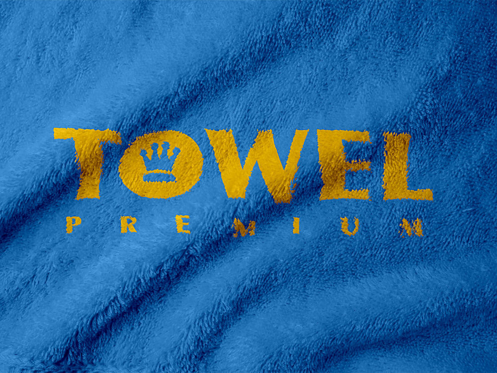 Free towel print logo mockup | free mockup