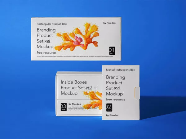 Product Box Branding Mockup Set