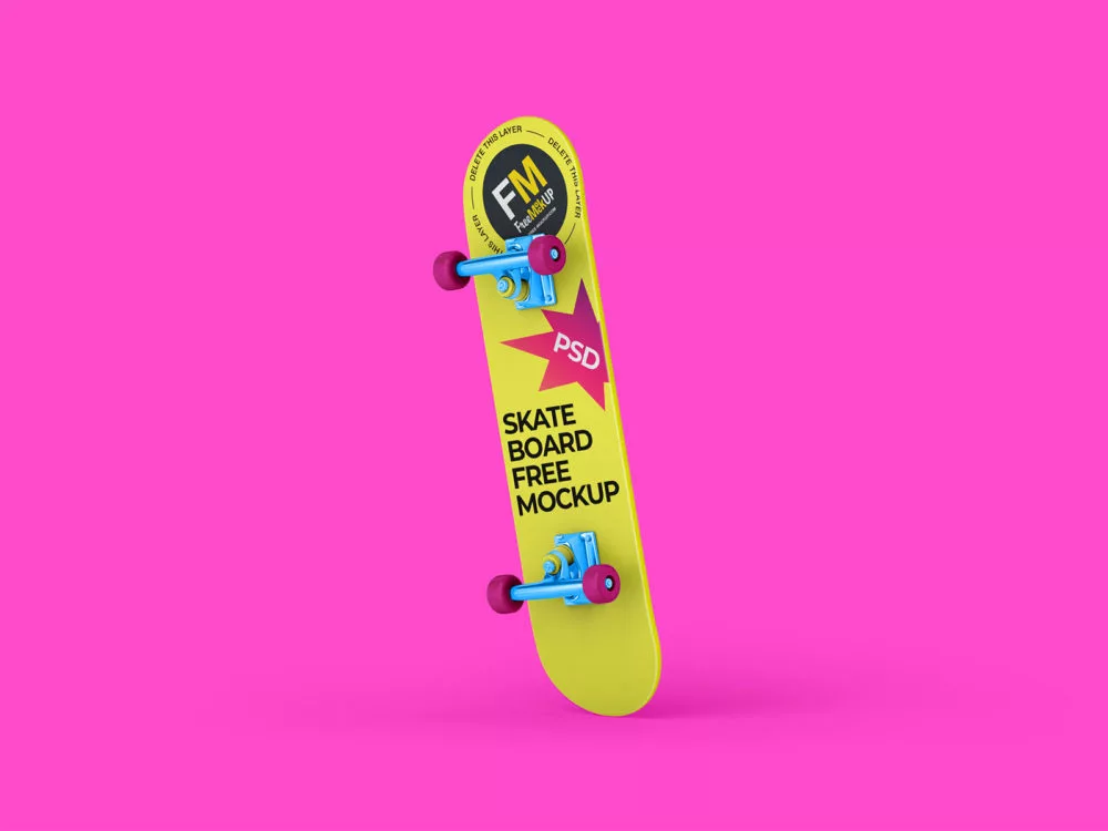 Skateboard Free Mock-Up PSD