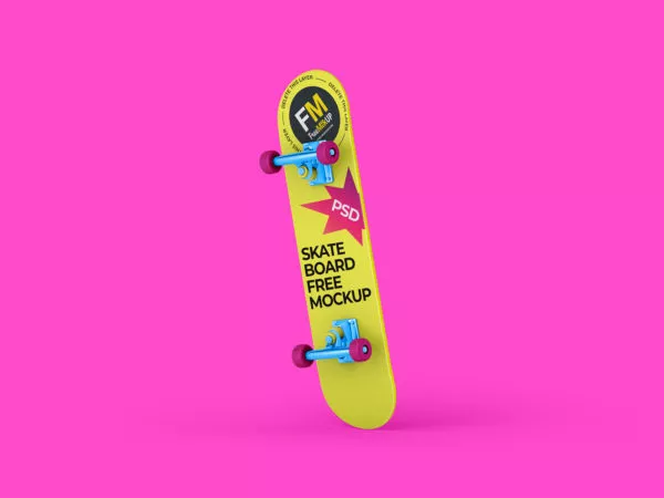 Skateboard Free Mock-Up PSD