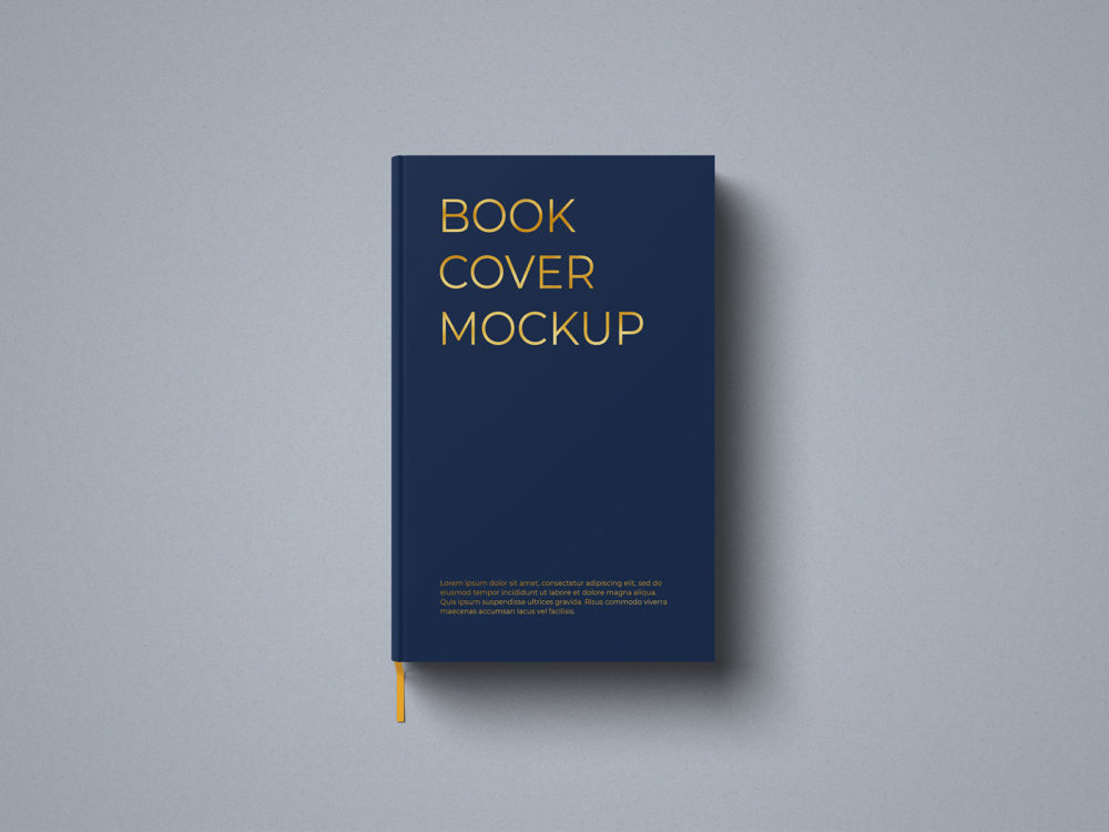 Free Book Cover Mockup PSD