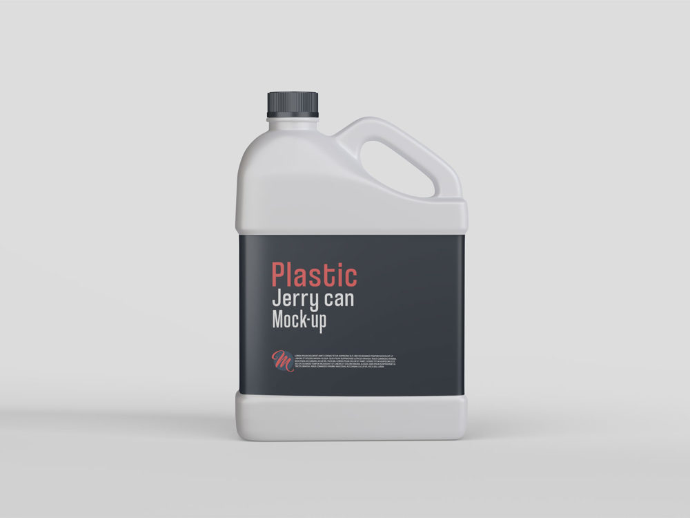 Free Plastic Jerry Can Mockup PSD