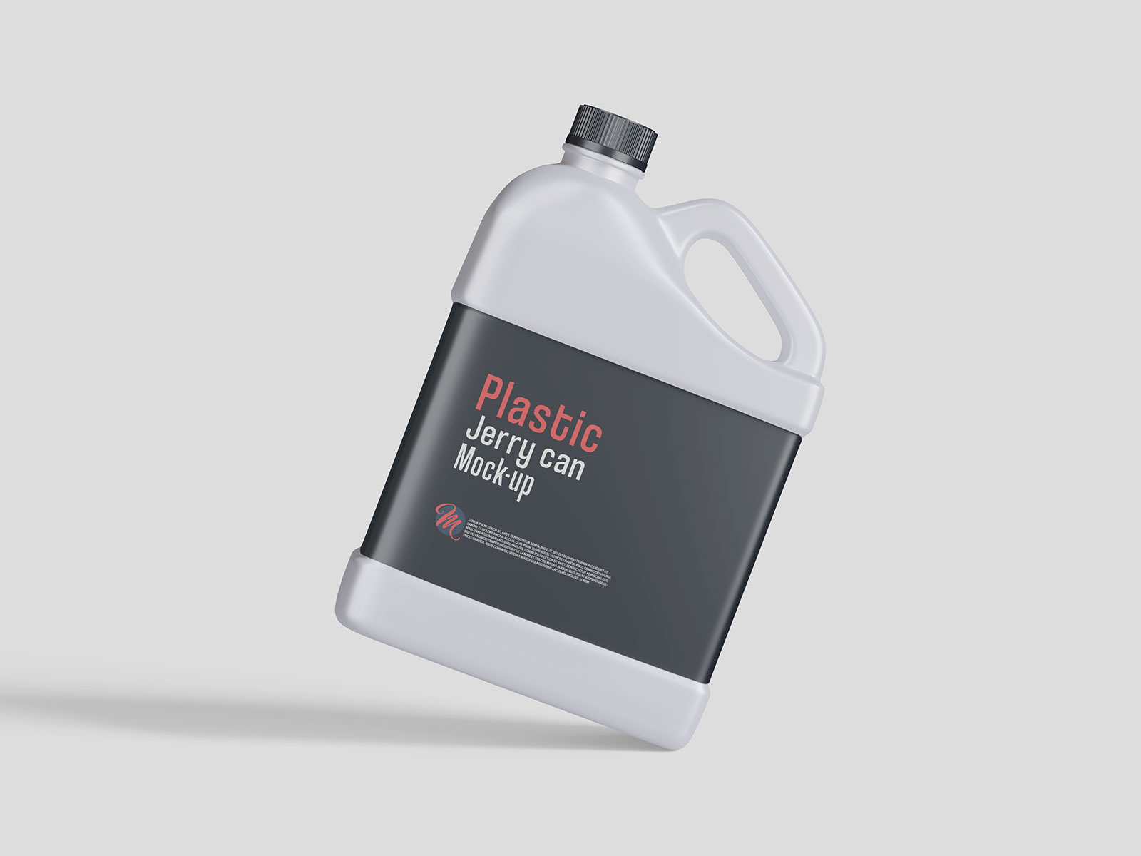 Free Plastic Jerry Can Mockup PSD