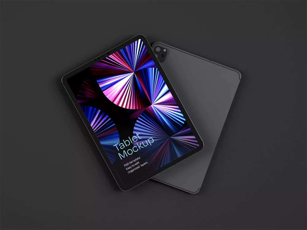 Free iPad Pro Tablet Screen Mockup PSD