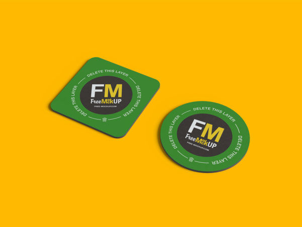 Free Coaster Mockups