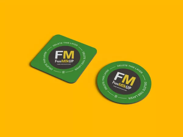 Free Coaster Mockups