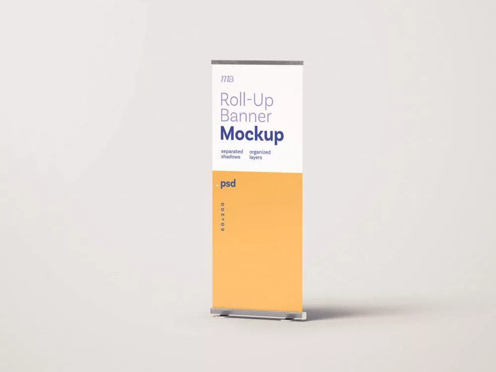 Free Rollup Banner Mockup