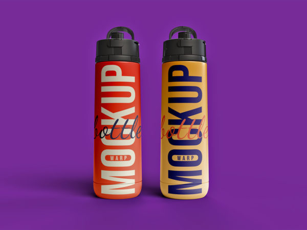 Sports Water Bottle Free Mockup