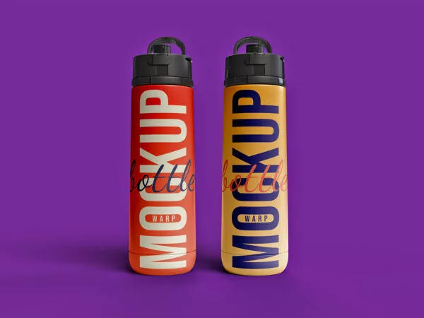 Sports Water Bottle Mockup