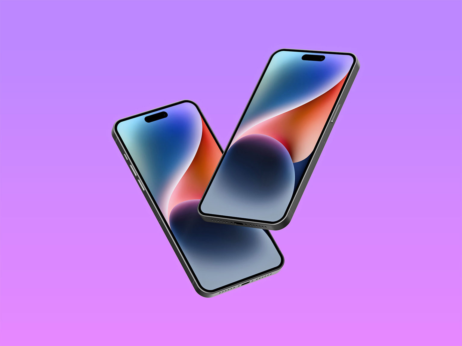 Floating iphone 14 pro max free mockup the free mockup