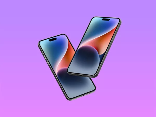 Floating iPhone 14 Pro Max Free Mockup