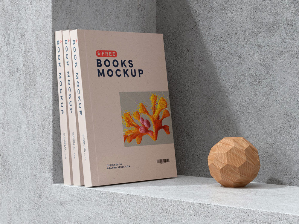 Book Mockup Free PSD Template