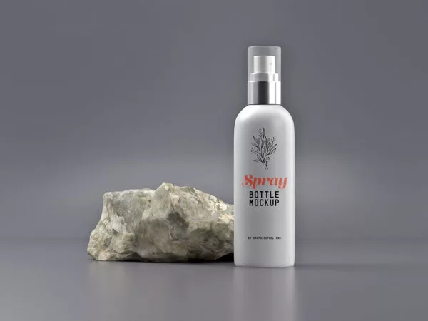 Cosmetic Spray Bottle Mockup