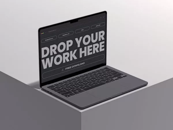 MacBook Air Mockup PSD Scene