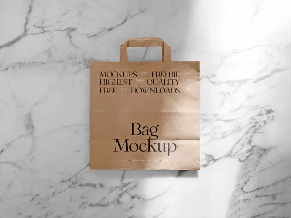 Paper Shopping Bag Mockup